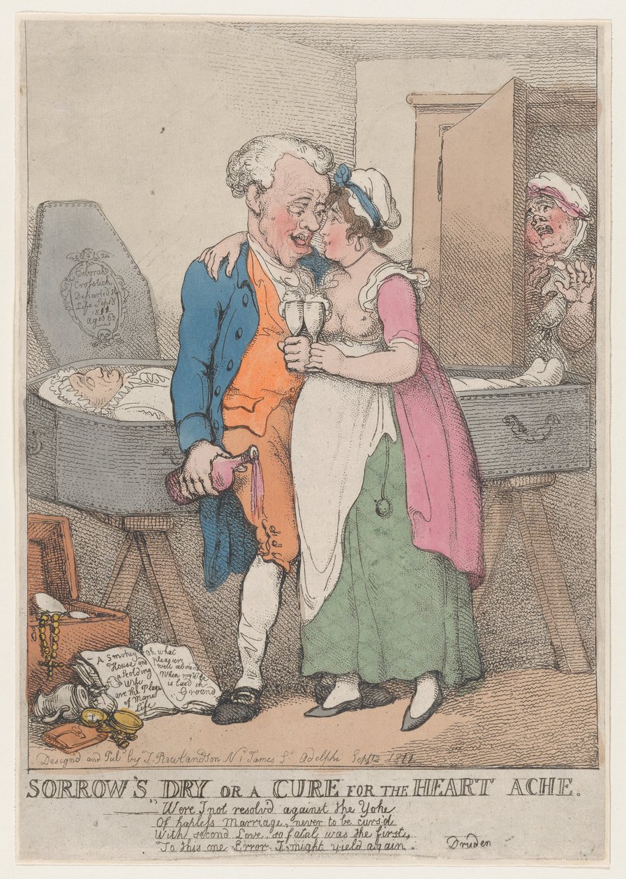 Il rimedio per il dolore del cuore da Thomas Rowlandson