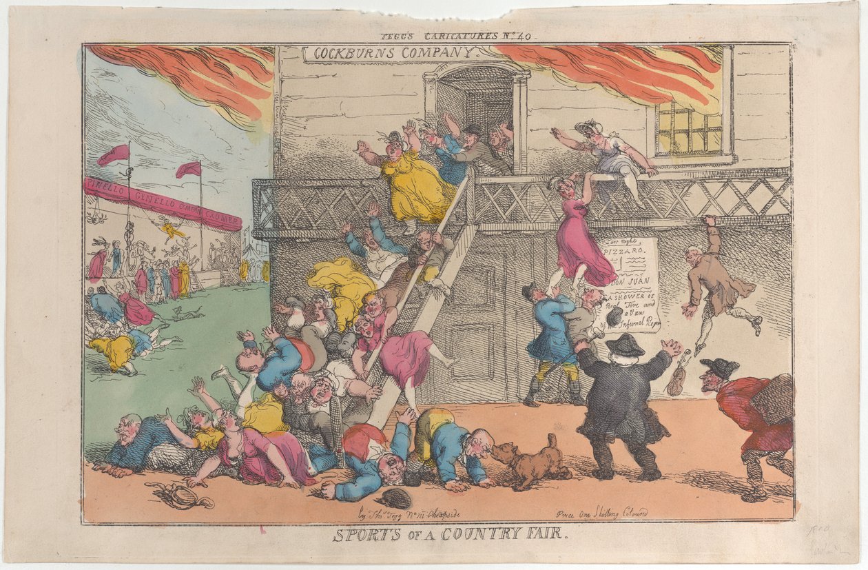 Giochi di una fiera di campagna, 5 ottobre 1810 da Thomas Rowlandson