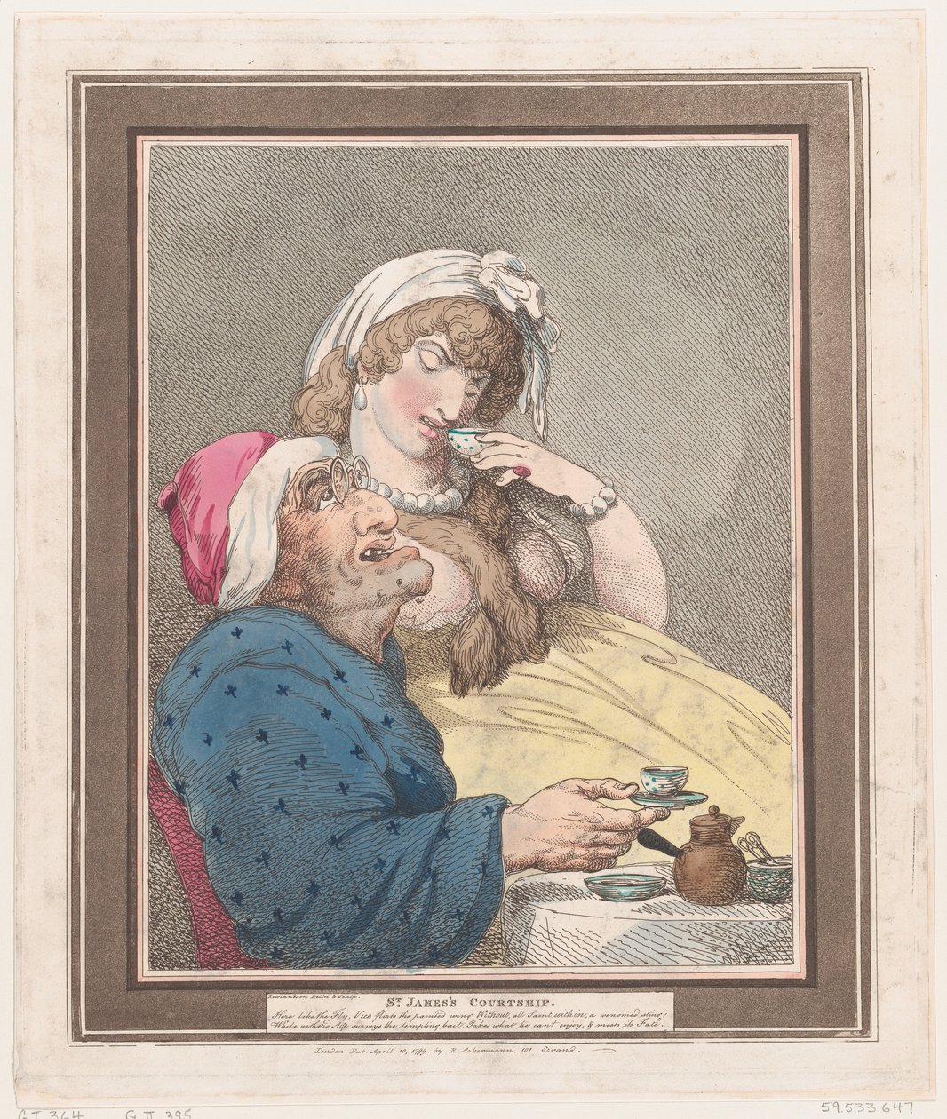 Corteggiamento di San Giacomo da Thomas Rowlandson