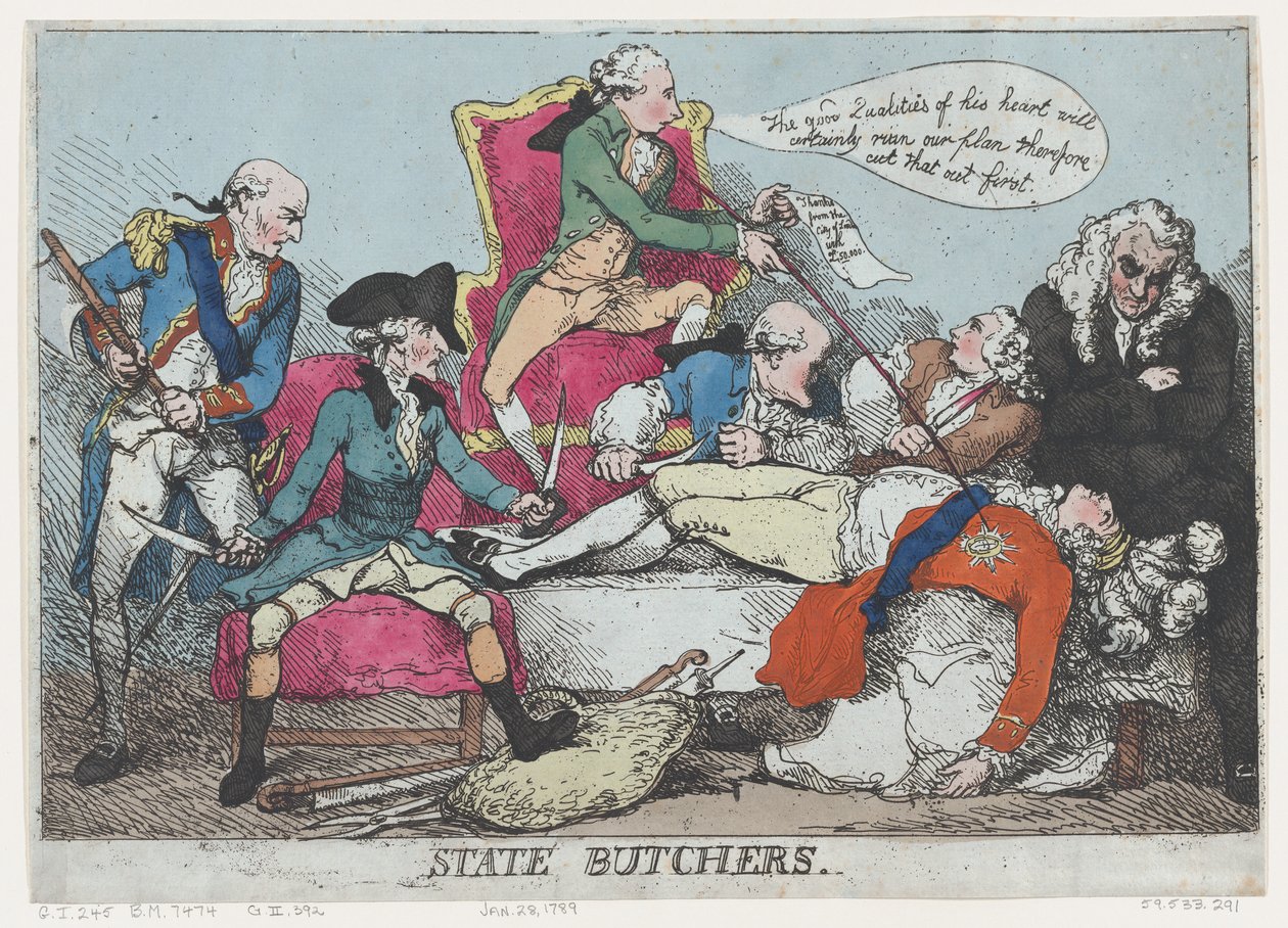 Macellai di Stato, 28 gennaio 1789 da Thomas Rowlandson