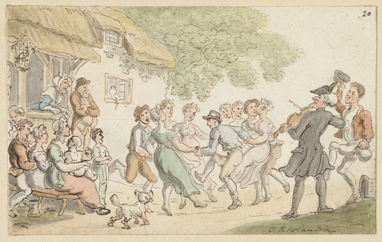 Studio per Dr. Syntax e sport rurali da Thomas Rowlandson