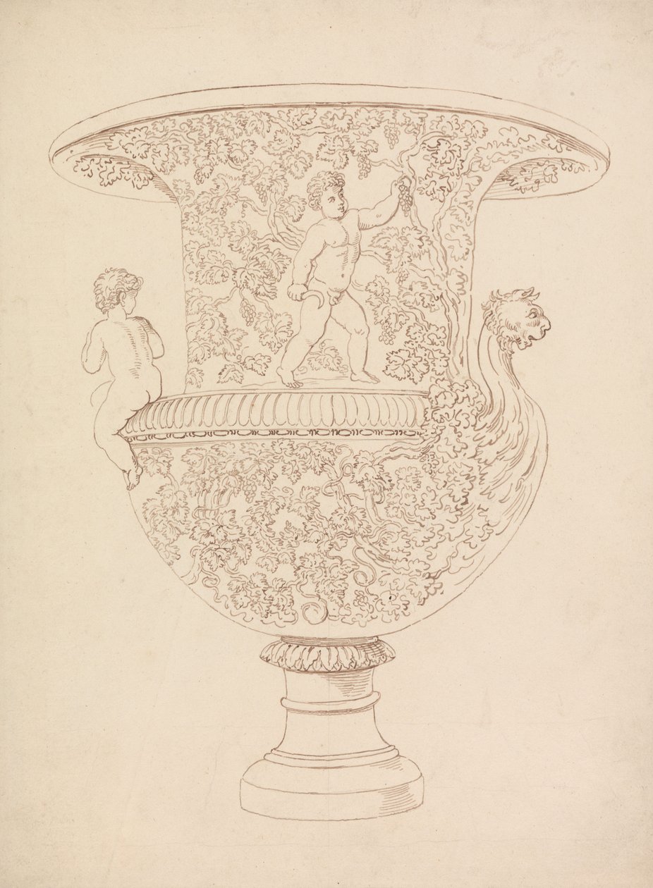 Studio di un vaso da Thomas Rowlandson