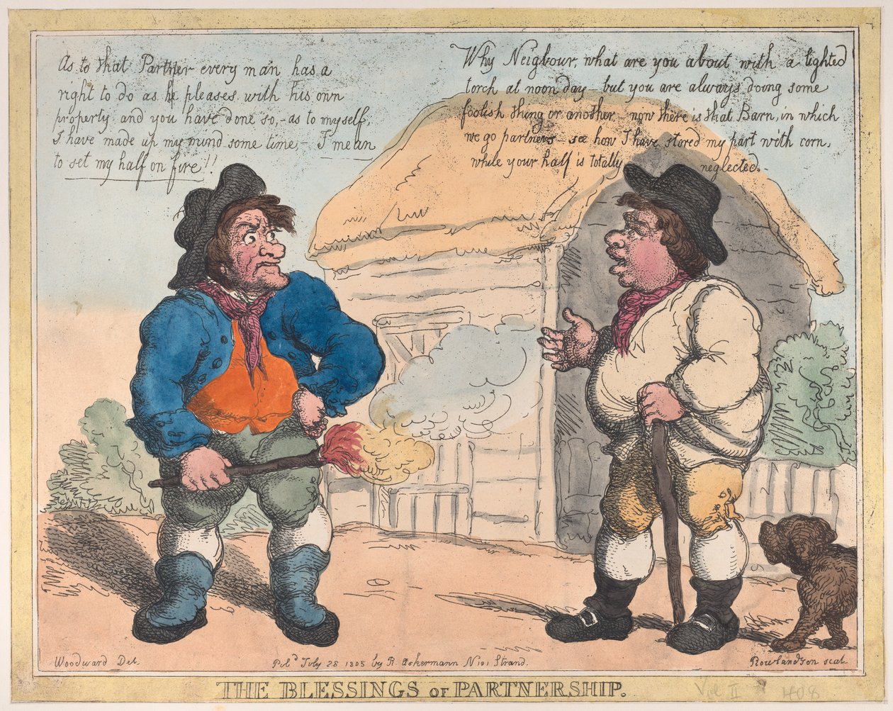 Le benedizioni della partnership, 28 luglio 1805 da Thomas Rowlandson