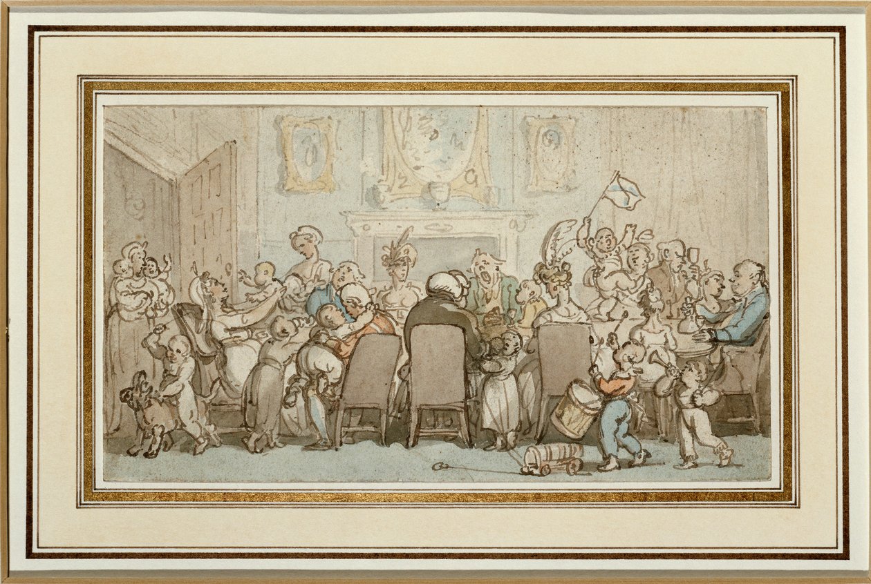 La famiglia Breedwell, 1807 da Thomas Rowlandson