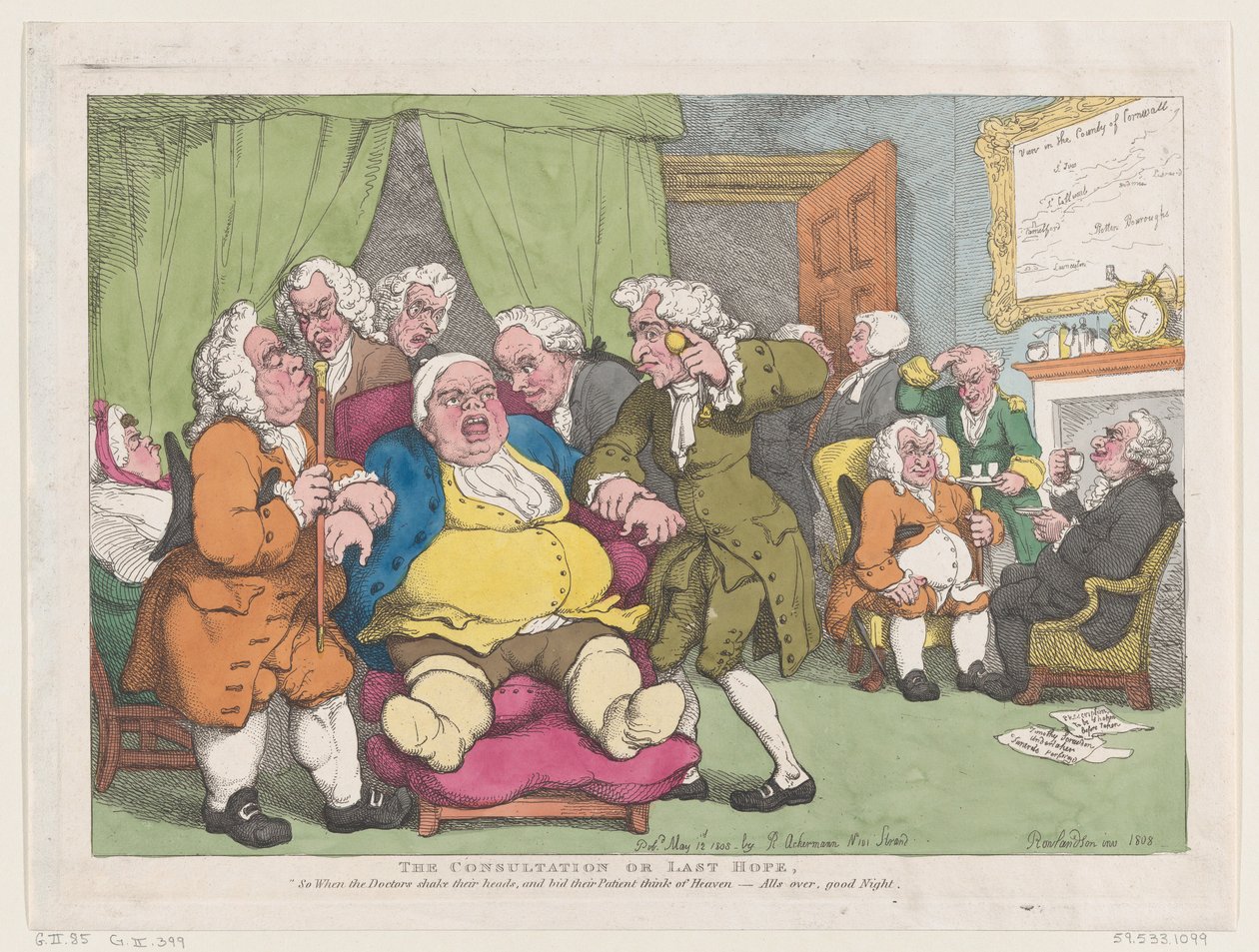 La consultazione, o ultima speranza da Thomas Rowlandson