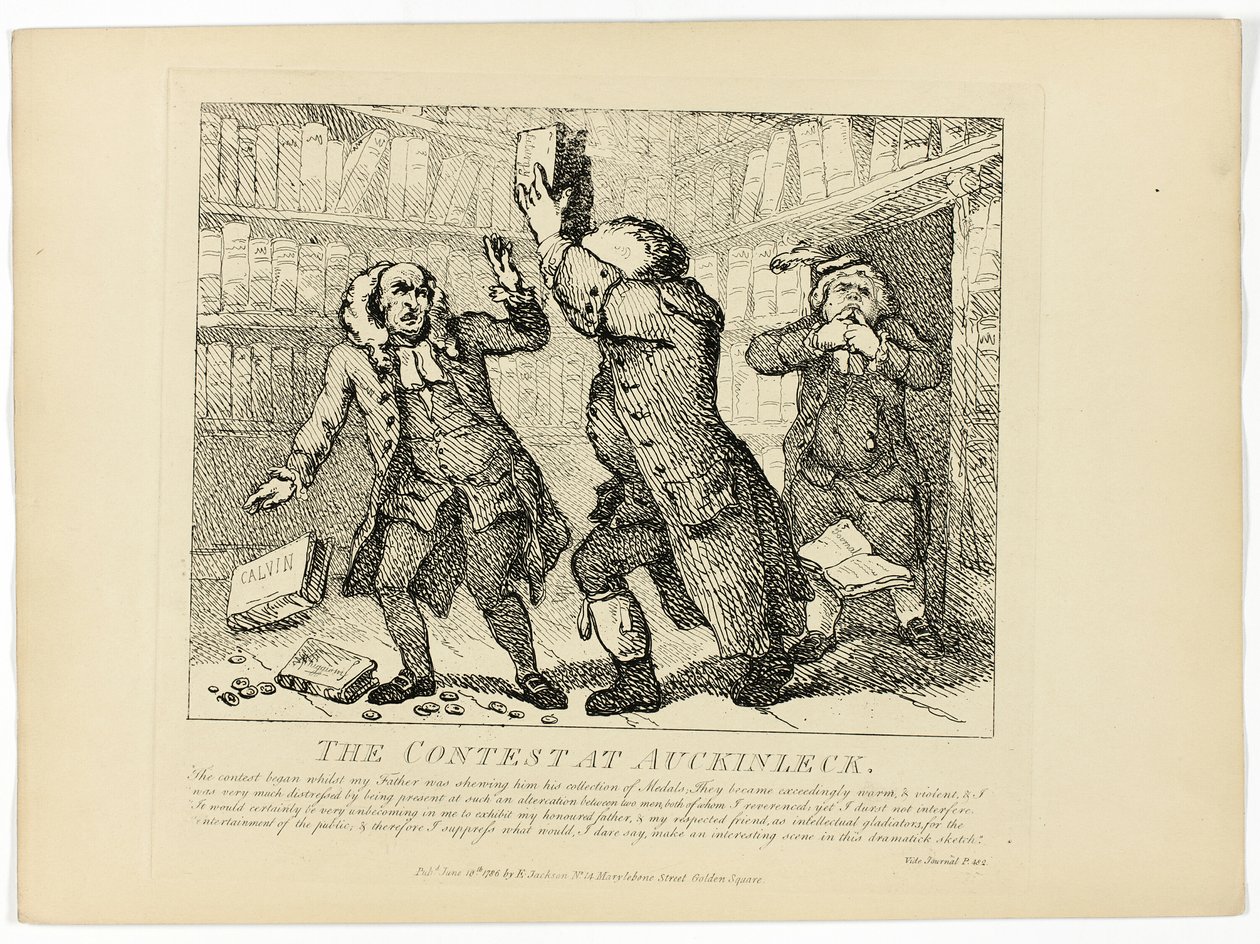 La gara di Auckinleck, dal Tour delle Ebridi di Boswell da Thomas Rowlandson