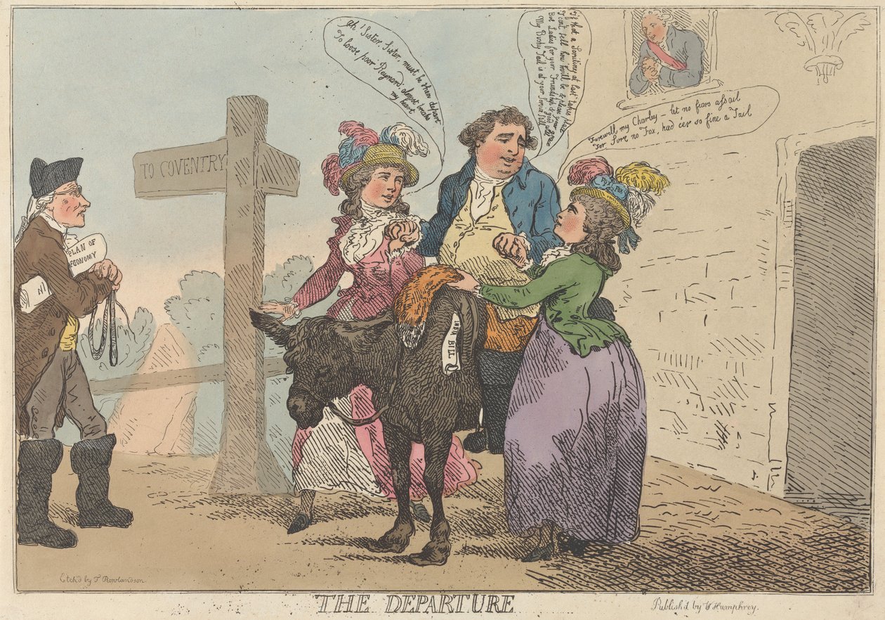 La partenza da Thomas Rowlandson