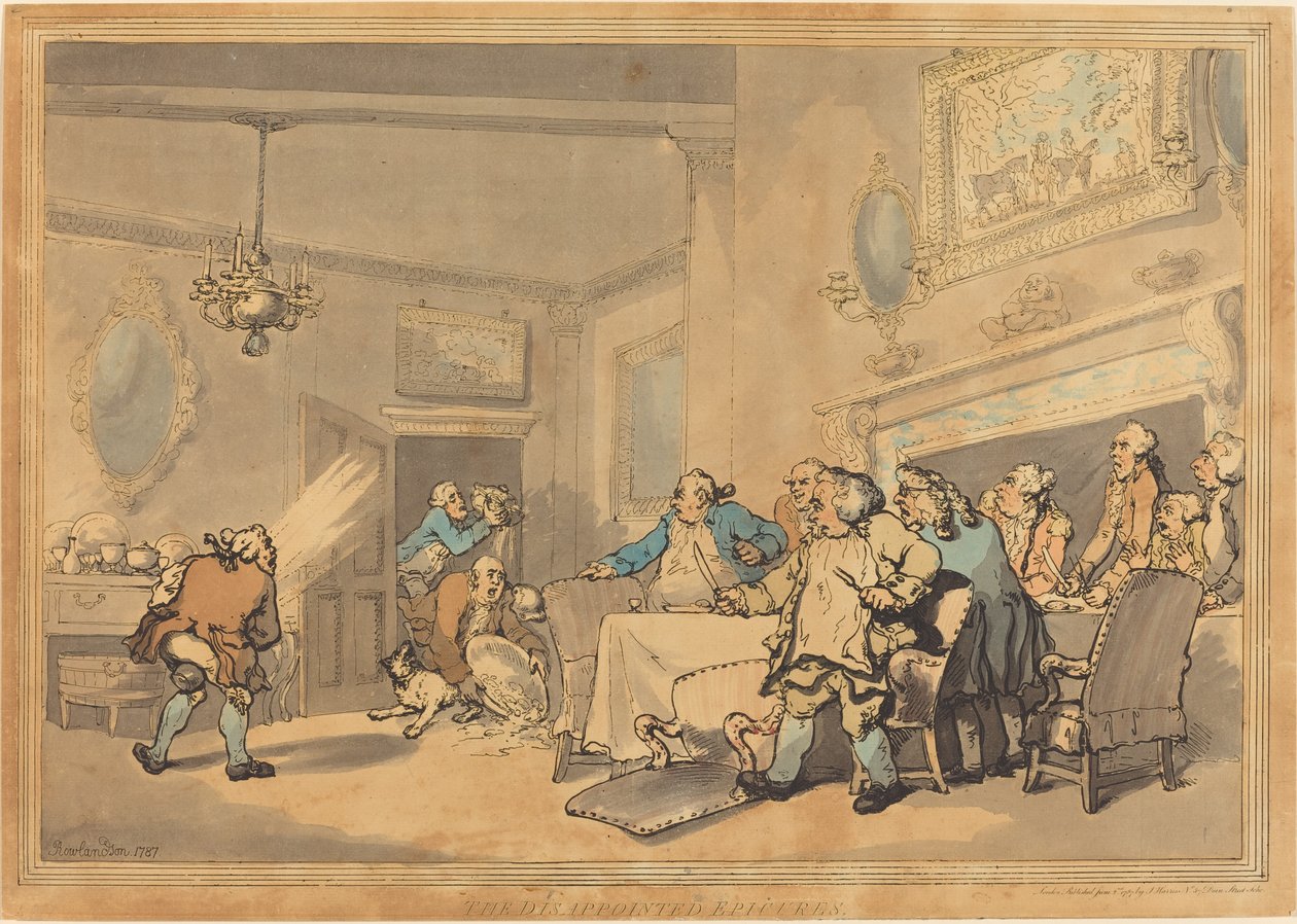 Gli Epicurei Delusi da Thomas Rowlandson