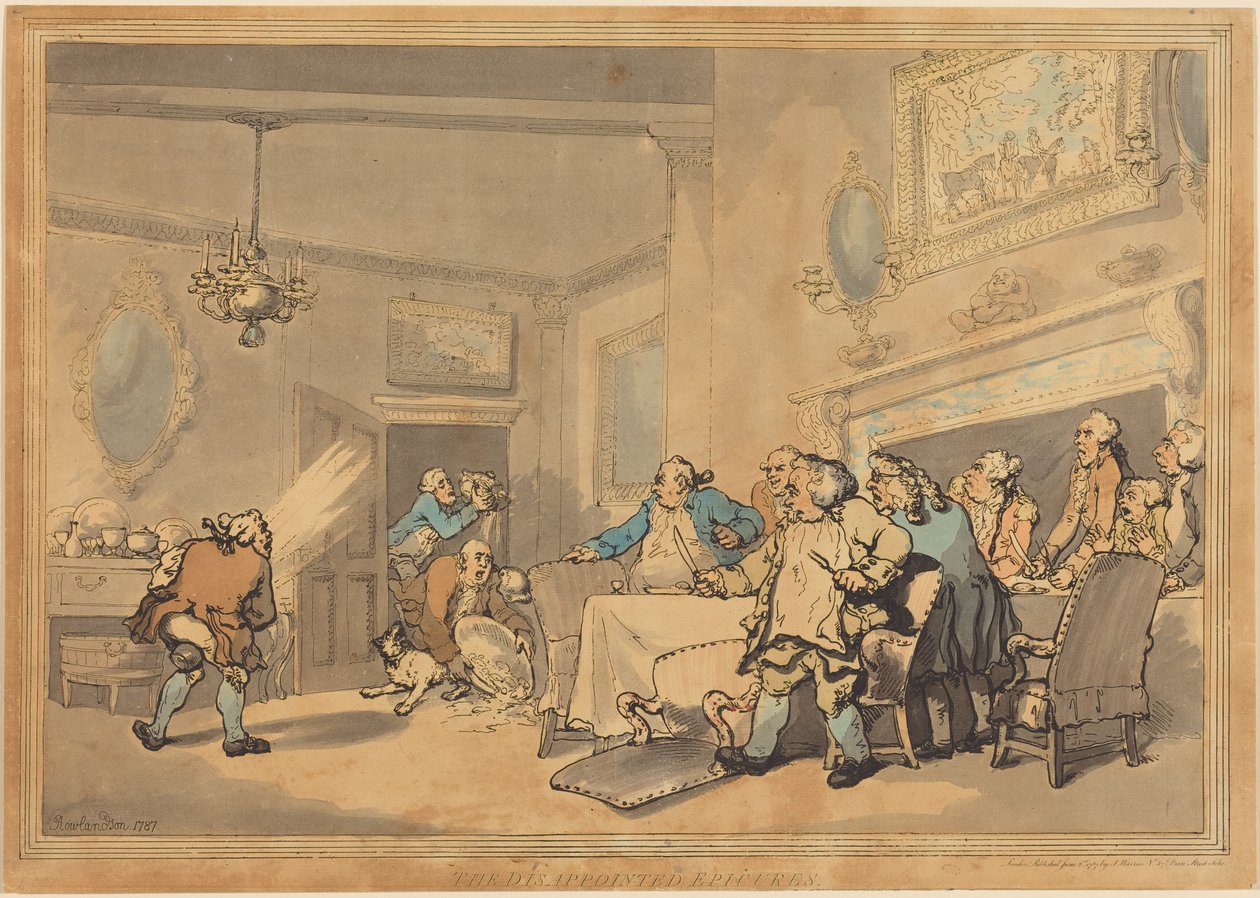 Gli epicurei delusi da Thomas Rowlandson
