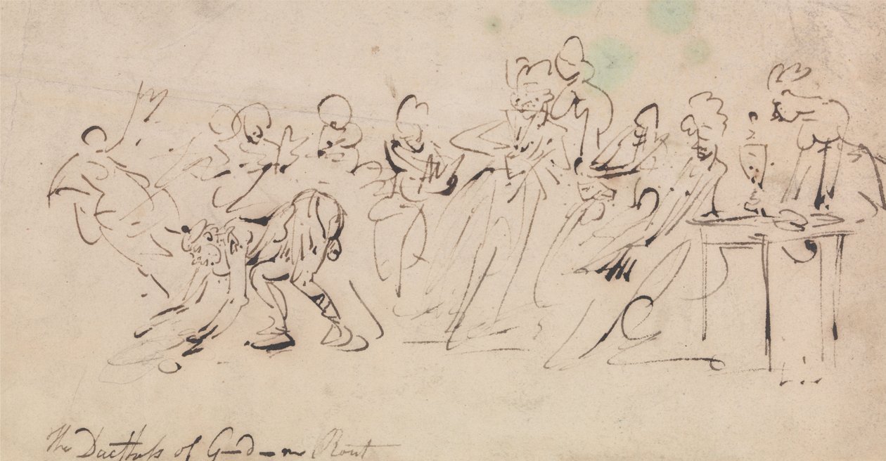 La disfatta della duchessa di Gordon da Thomas Rowlandson