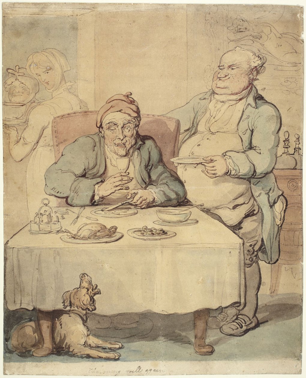 The Epicure; Charming Well di nuovo da Thomas Rowlandson