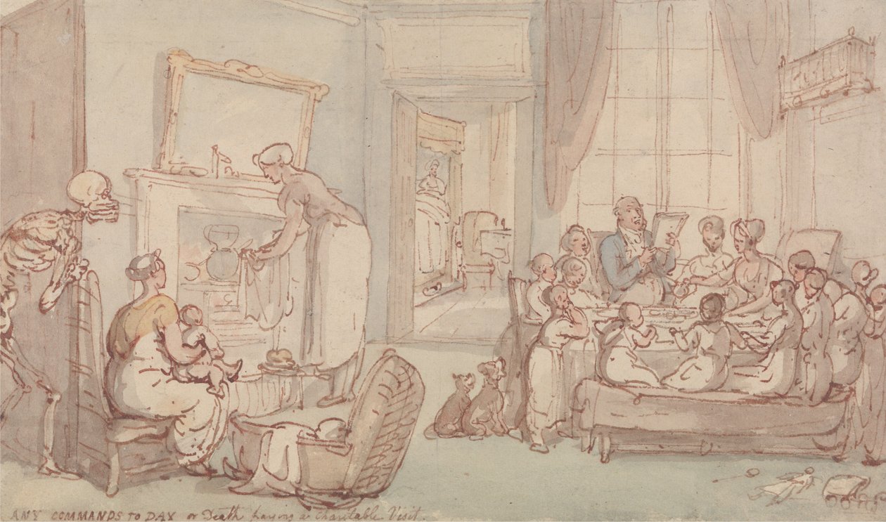 La famiglia dei bambini da Thomas Rowlandson