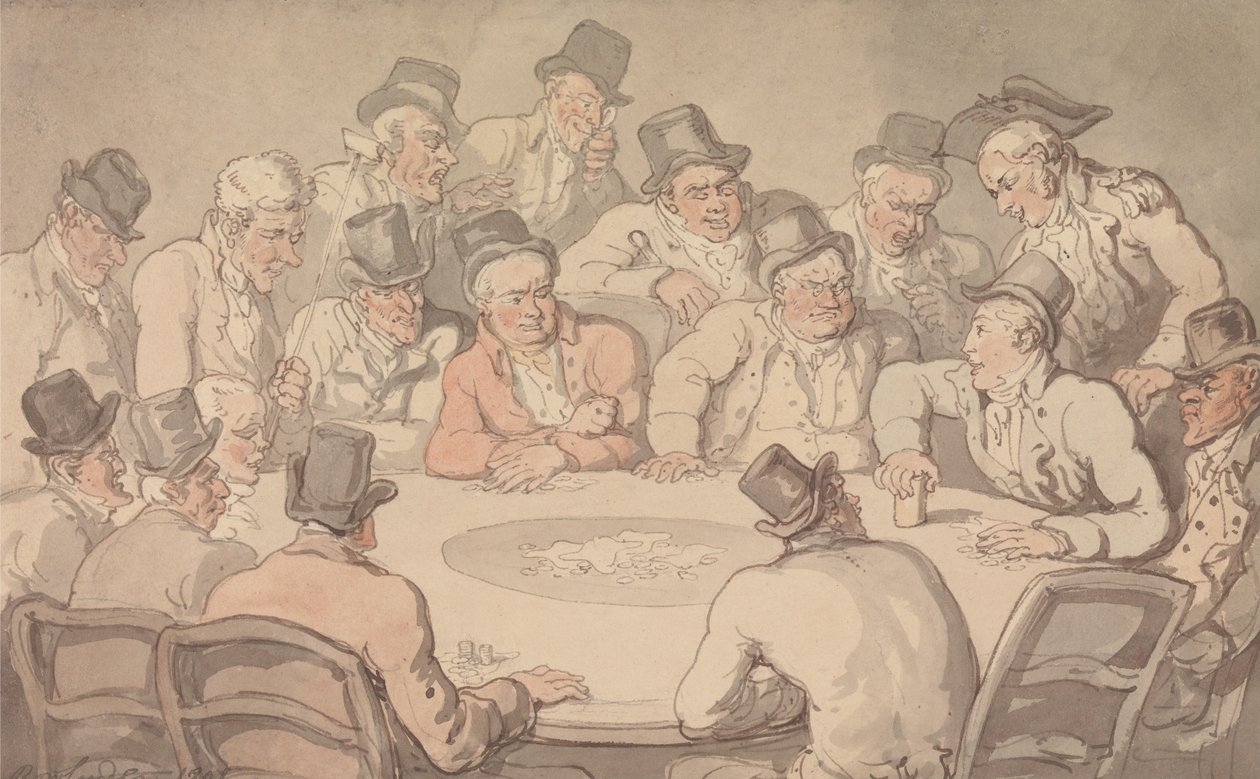 Il tavolo da gioco da Thomas Rowlandson