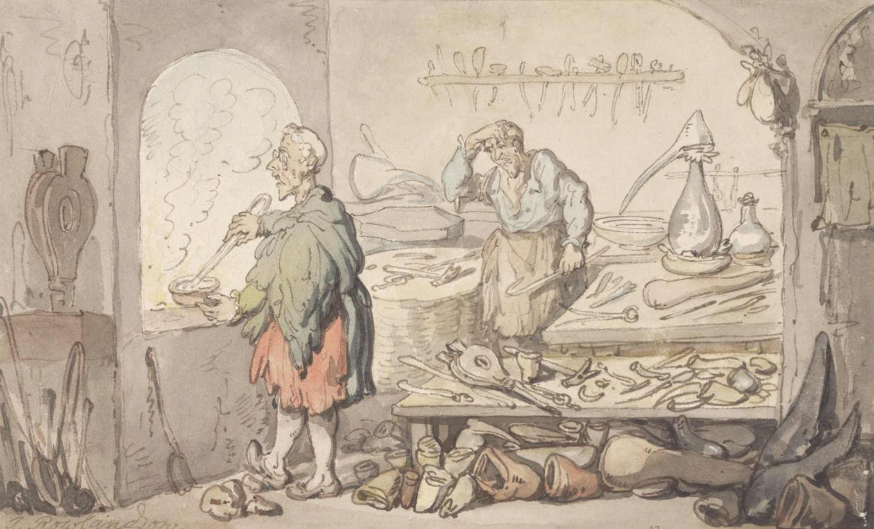 La vetreria da Thomas Rowlandson