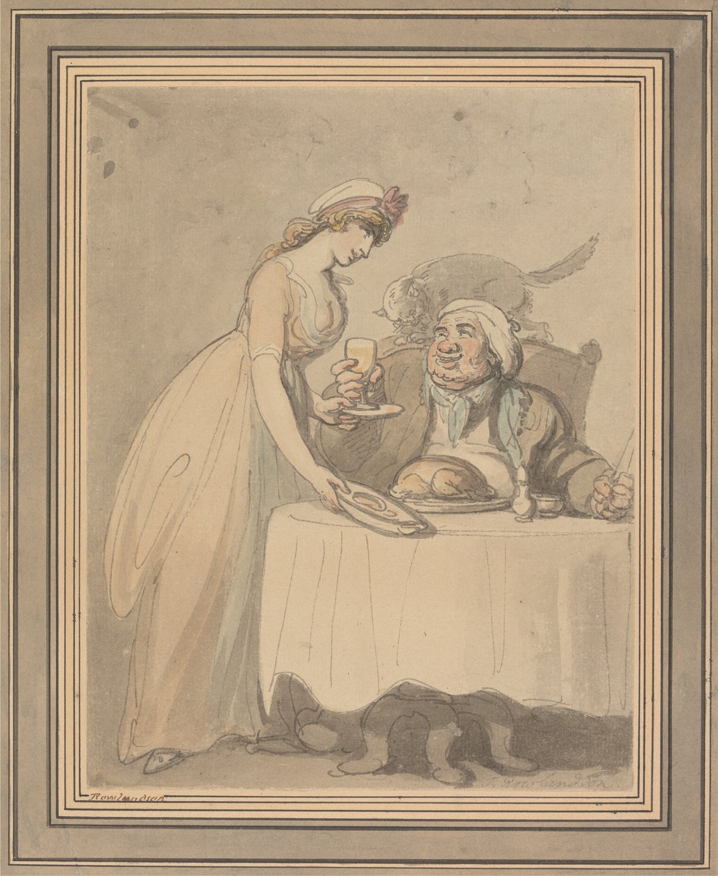 The Gourmand da Thomas Rowlandson