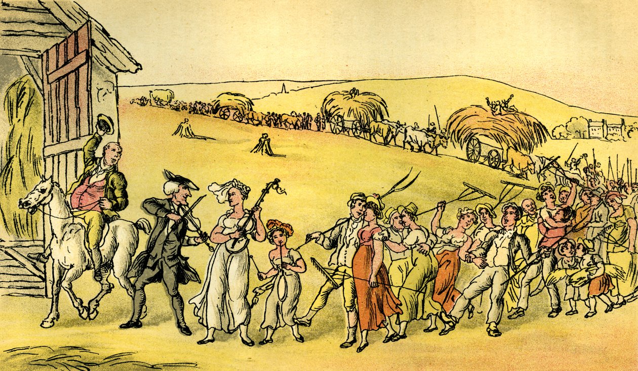 La festa del raccolto da Thomas Rowlandson