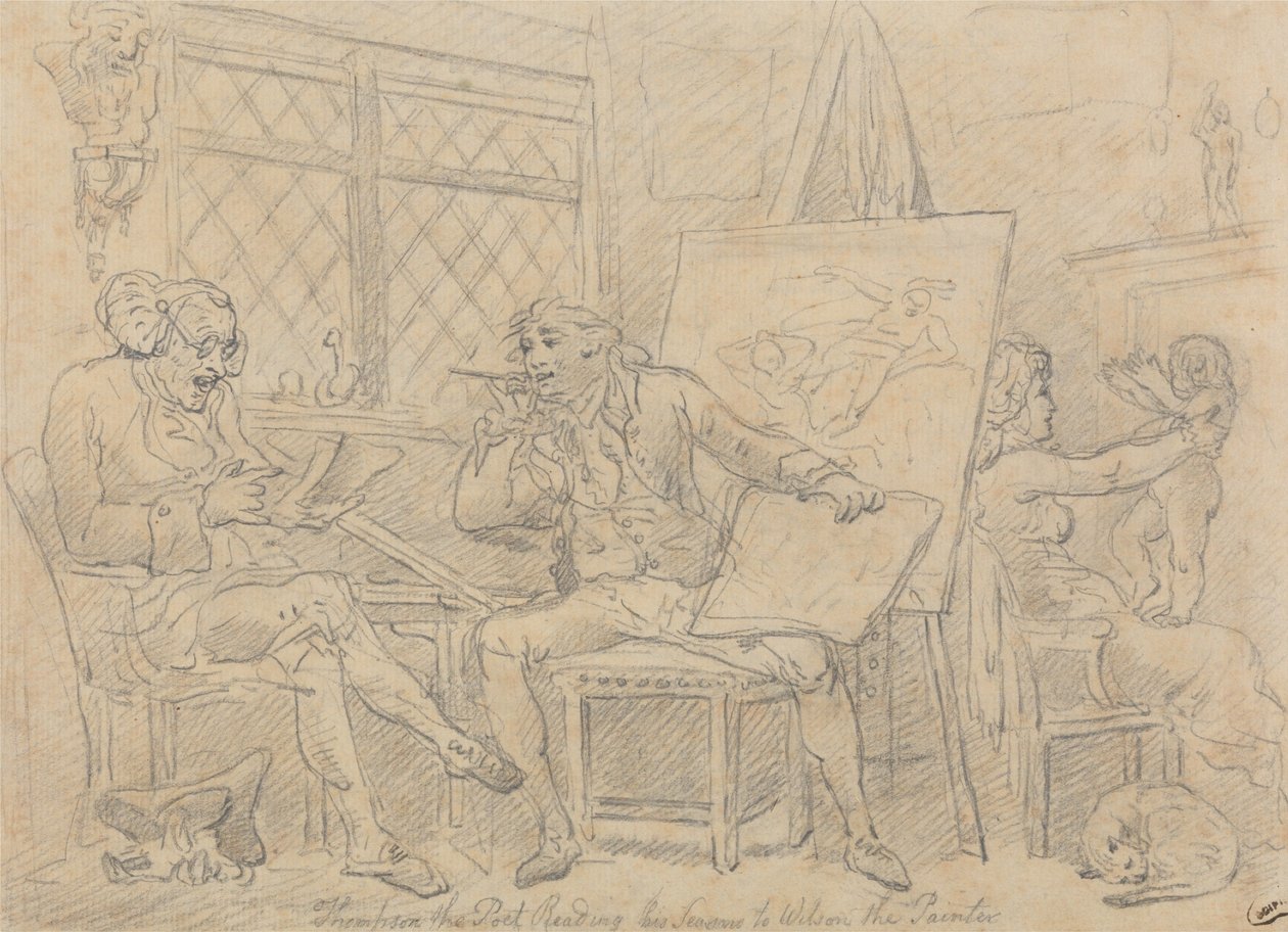 Lo storico che ispira la mente del giovane pittore da Thomas Rowlandson