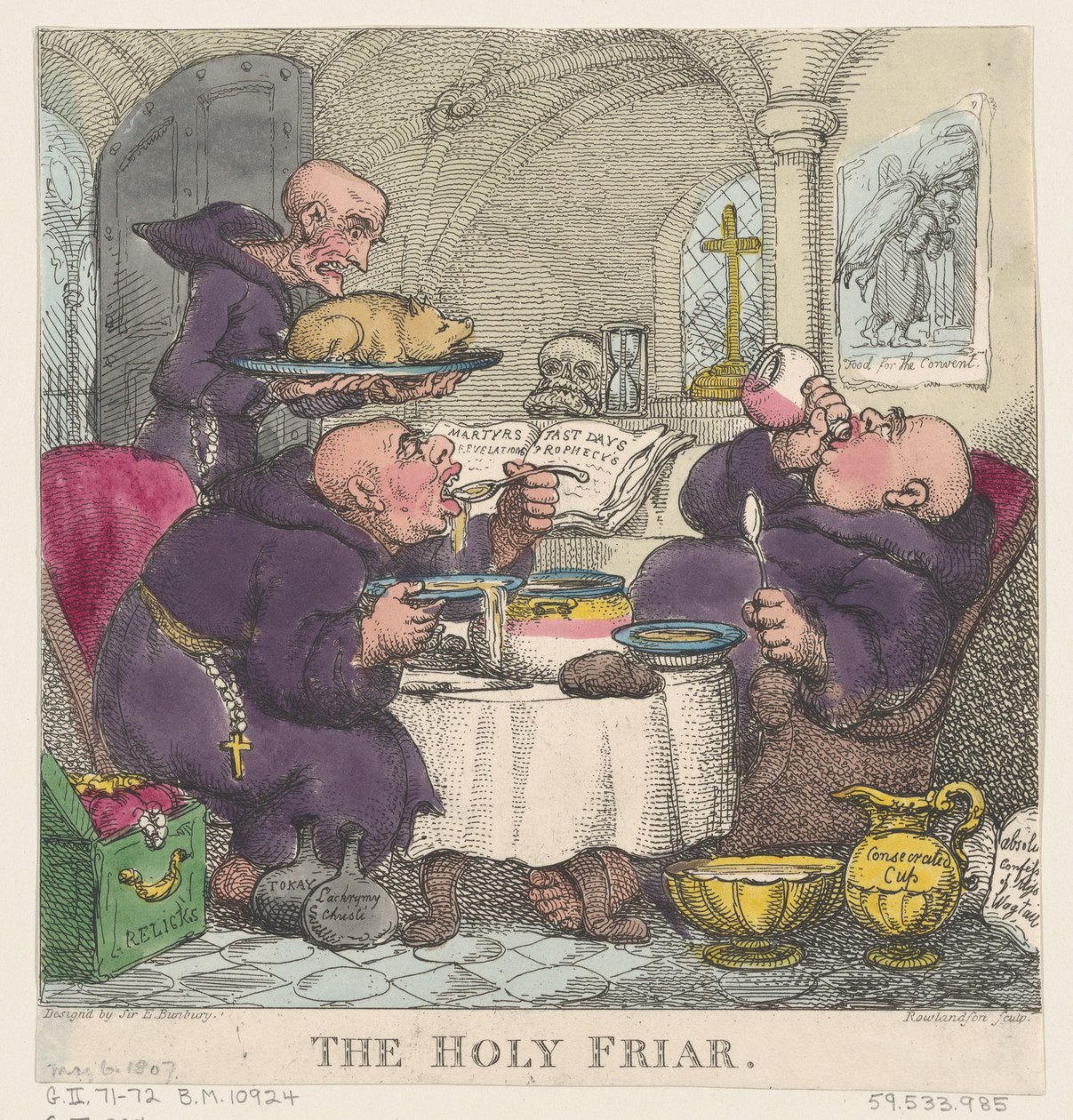 Il frate santo, 6 maggio 1807 da Thomas Rowlandson