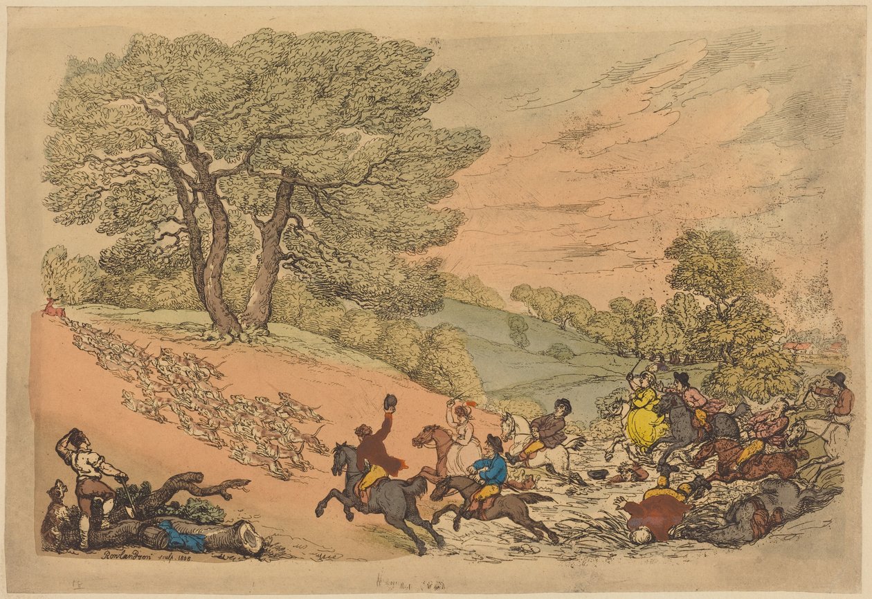 La caccia da Thomas Rowlandson