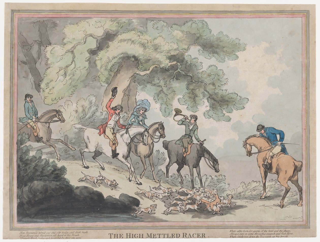 Il cacciatore da La vita di un cavallo da corsa da Thomas Rowlandson