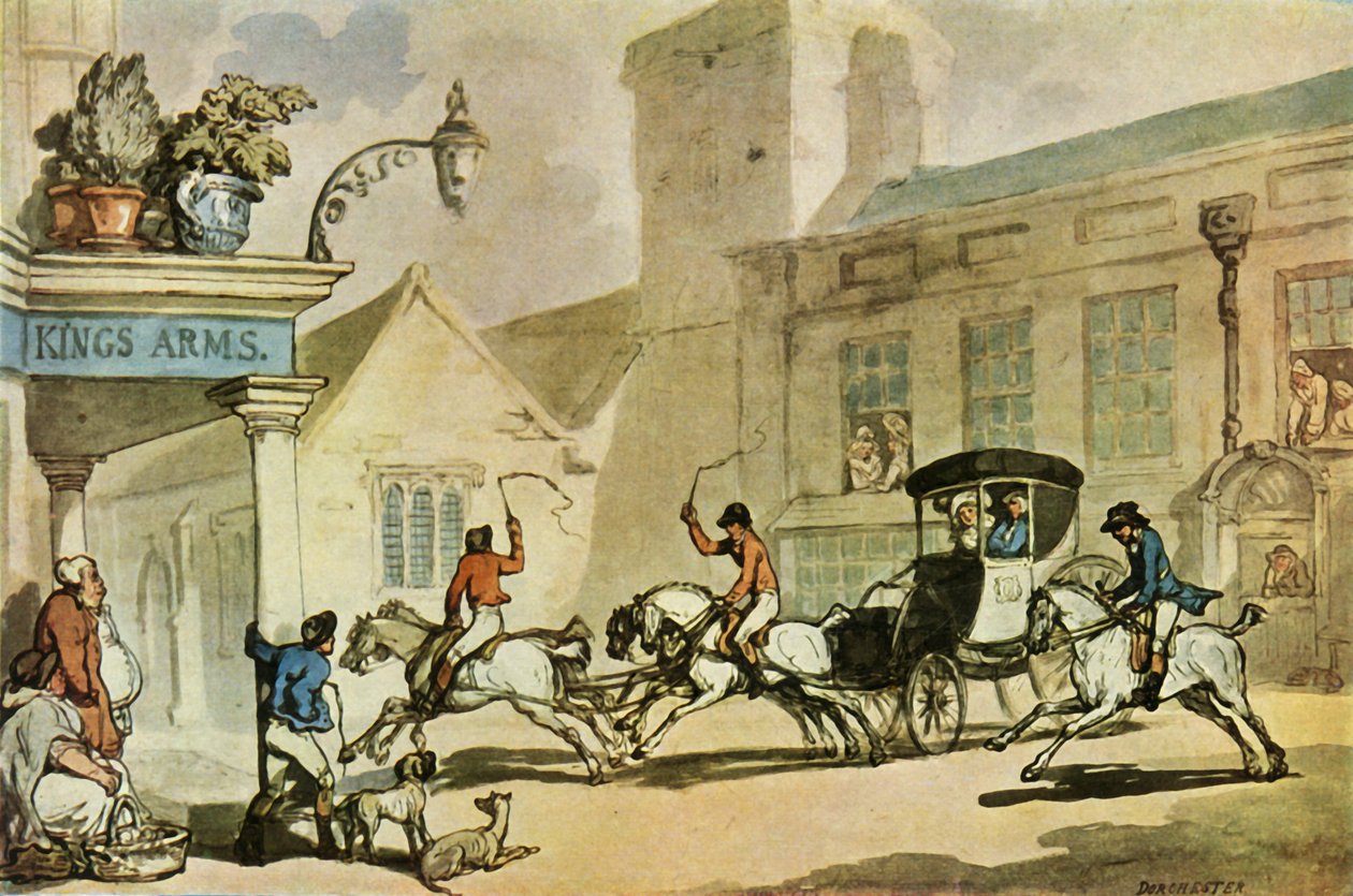 Le armi del re, Dorchester da Thomas Rowlandson