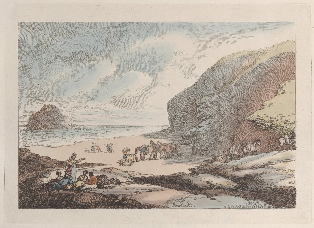 The Lion Rock, Cornovaglia da Thomas Rowlandson