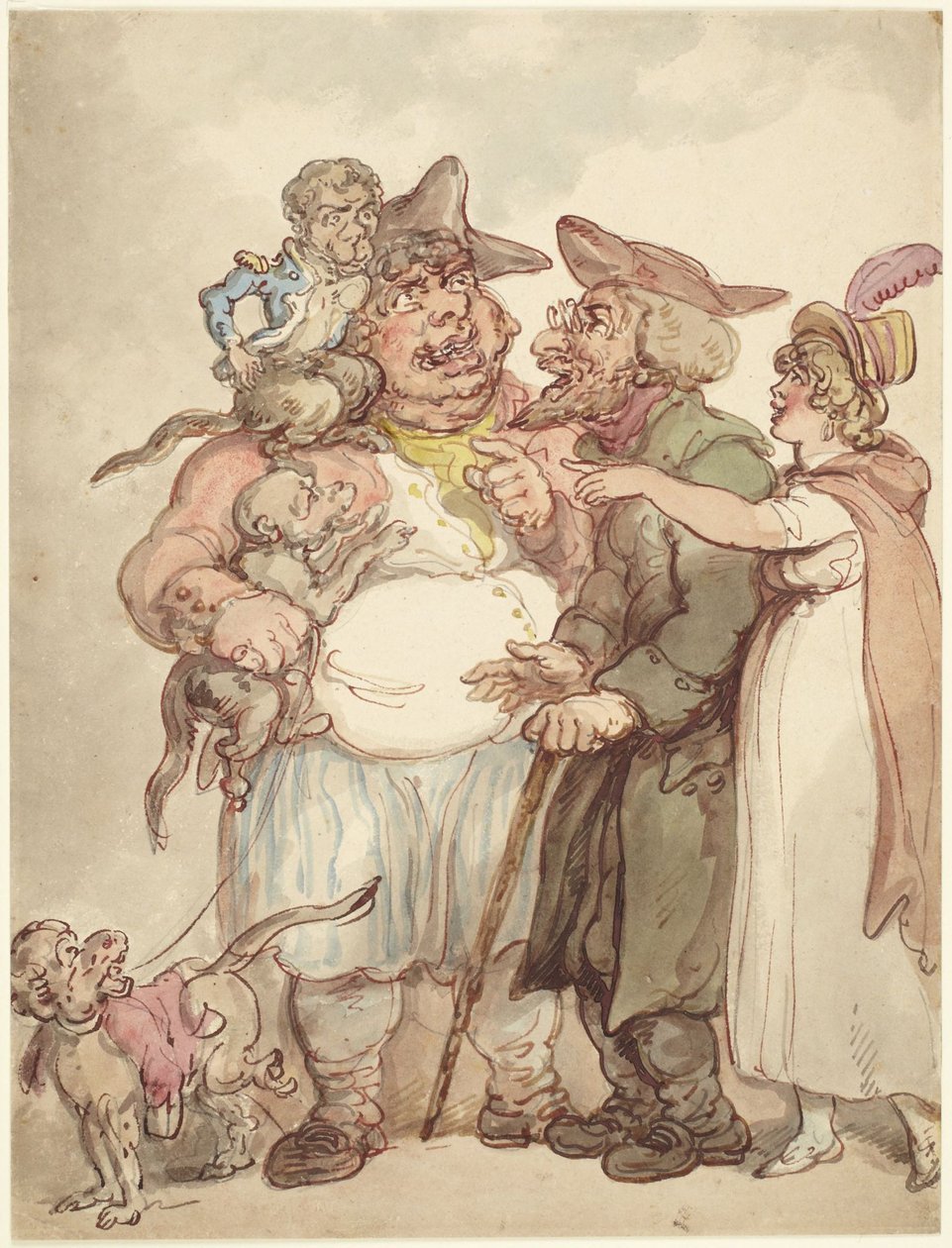 Il mercante delle scimmie da Thomas Rowlandson