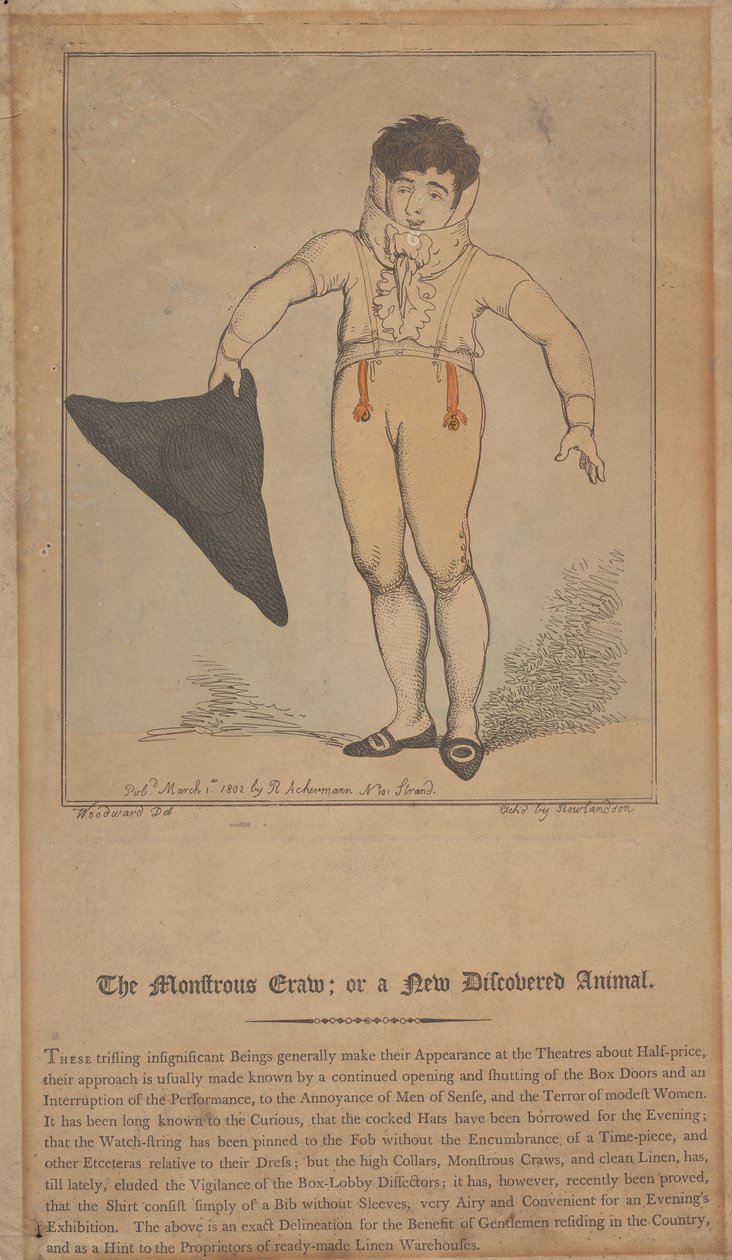 Il mostruoso Craw; ovvero un animale appena scoperto da Thomas Rowlandson