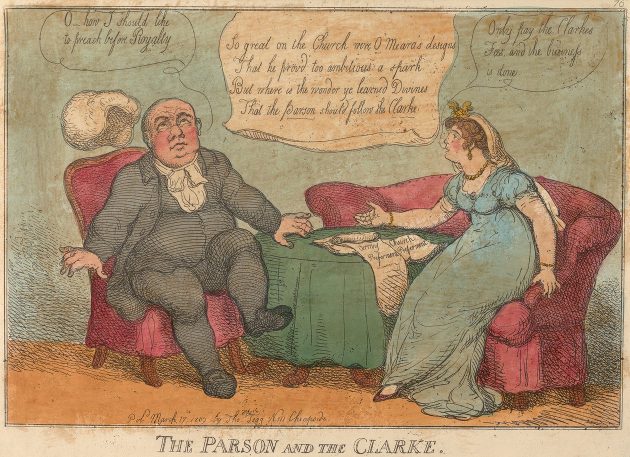 Il Parson e il Clarke, n. 76 da Thomas Rowlandson
