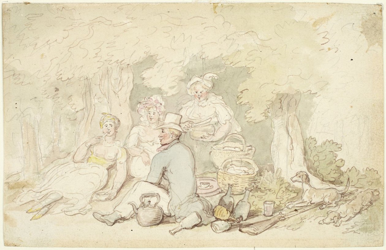 Il picnic da Thomas Rowlandson