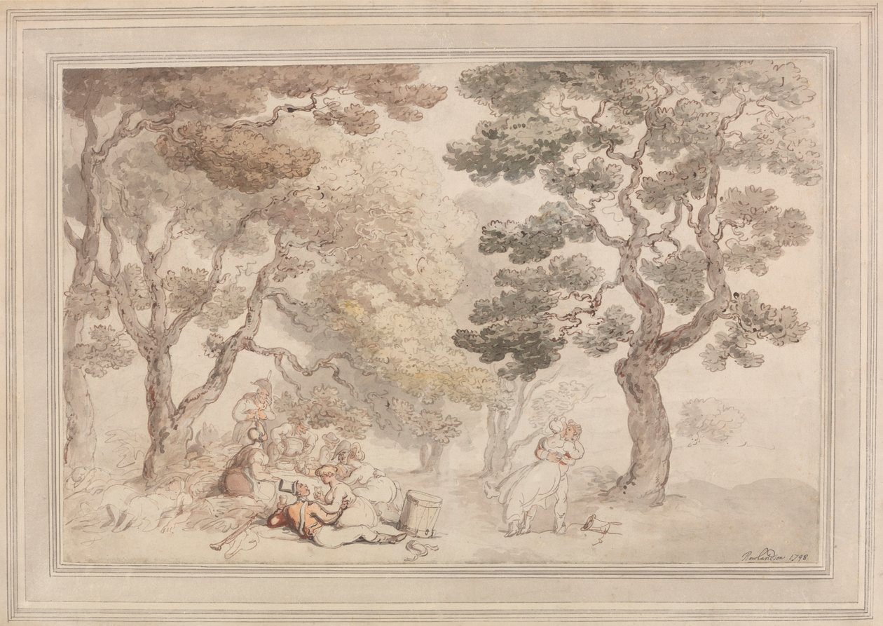 Il picnic da Thomas Rowlandson