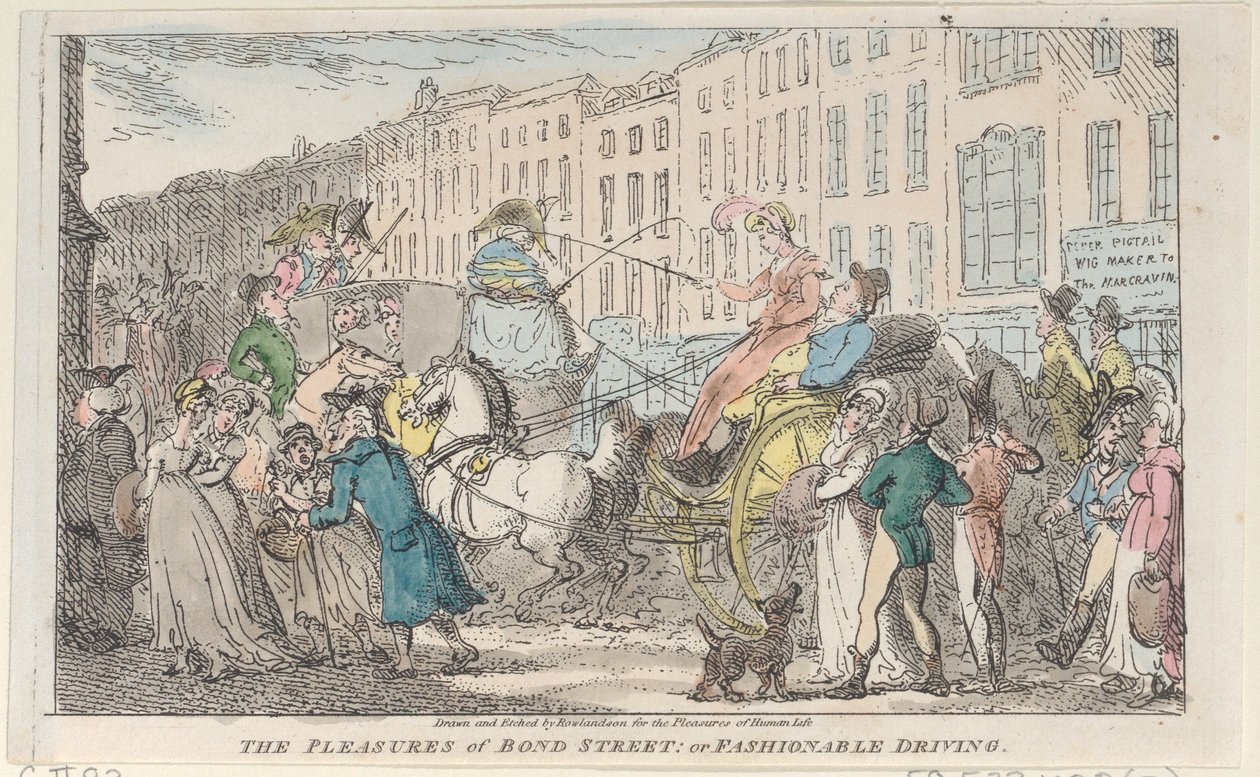 I piaceri di Bond Street: o guida alla moda da Thomas Rowlandson