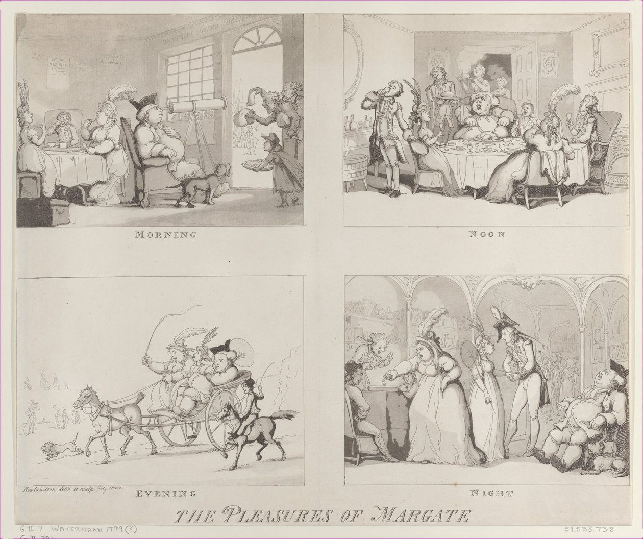 I piaceri di Margate, 25 luglio 1800 da Thomas Rowlandson