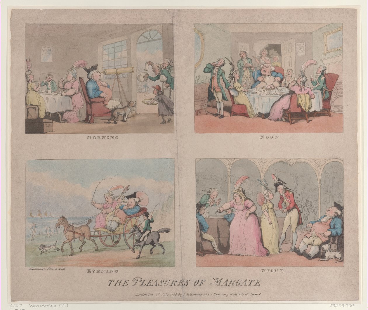 I Piaceri di Margate, 25 luglio 1800 da Thomas Rowlandson