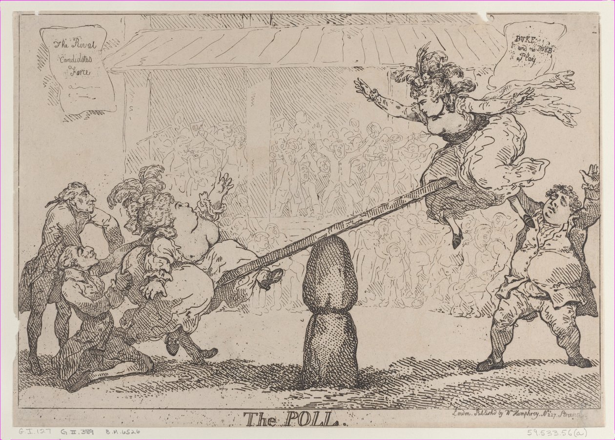 Il sondaggio, 12 aprile 1784 da Thomas Rowlandson
