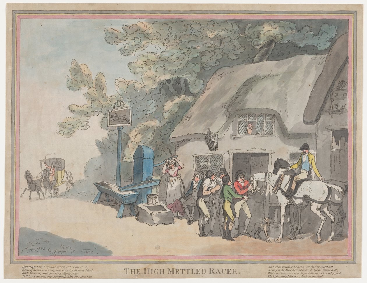 Il cavallo da posta (tratto da *La vita di un cavallo da corsa, ovvero Il corridore dal temperamento focoso*) da Thomas Rowlandson