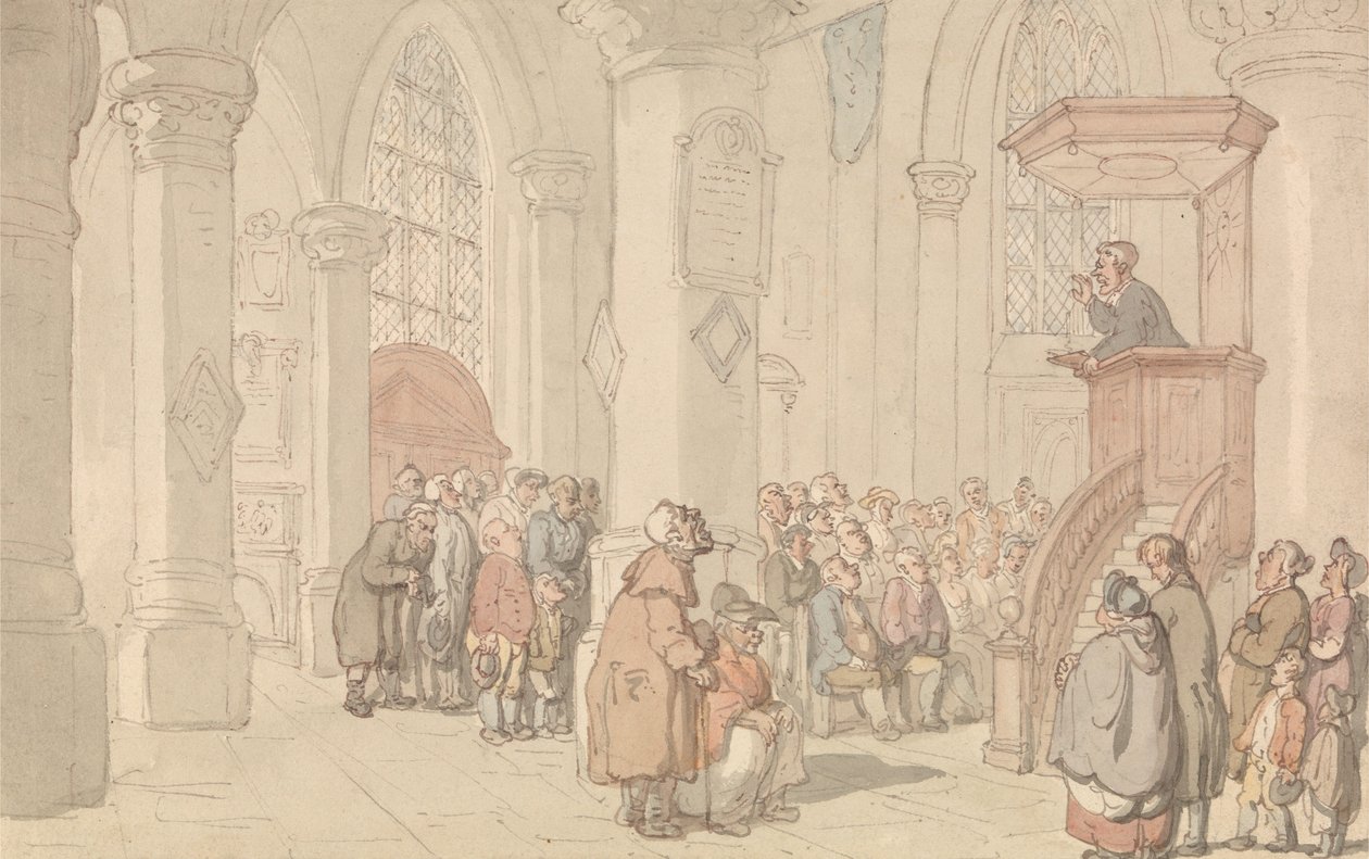 Il predicatore da Thomas Rowlandson