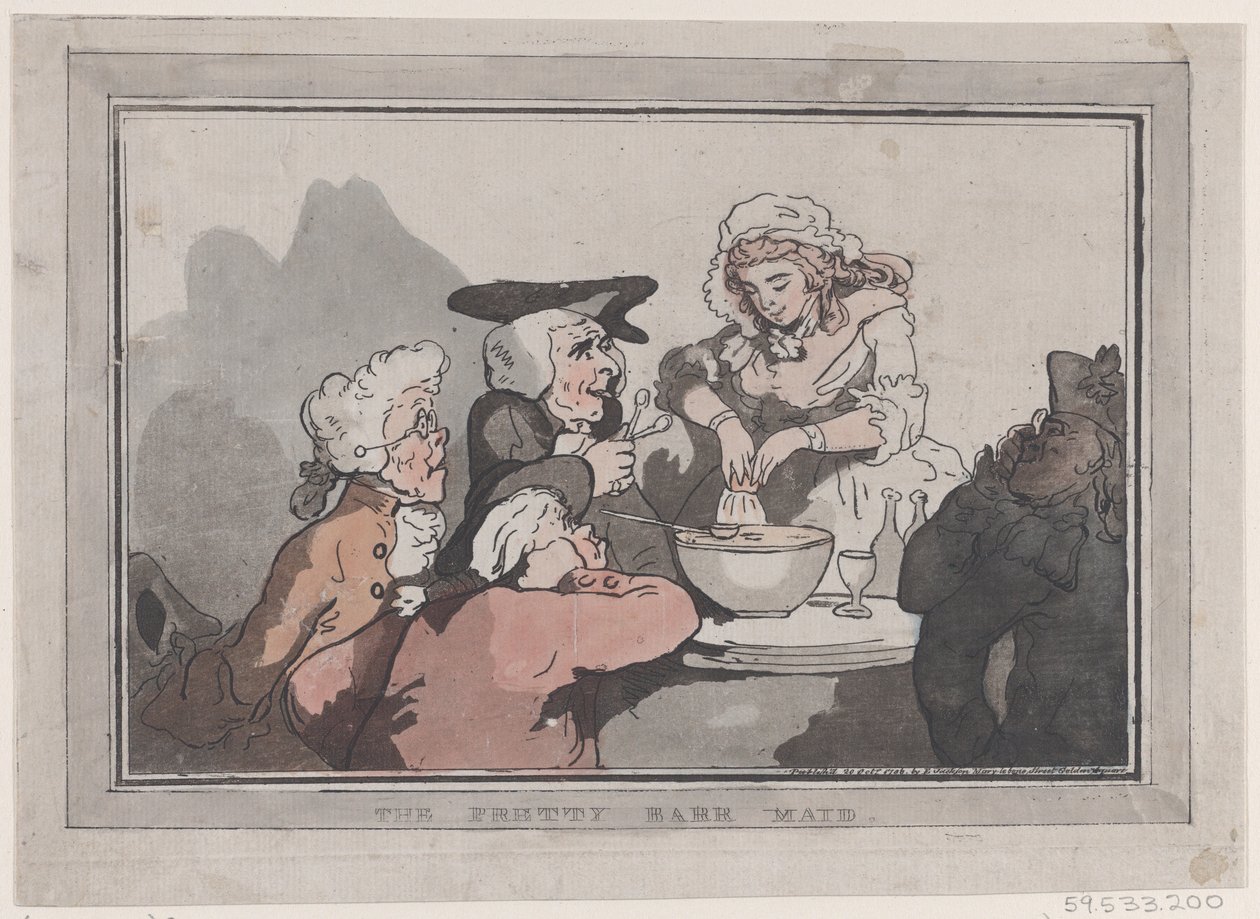 La bella cameriera, 20 ottobre 1786 da Thomas Rowlandson