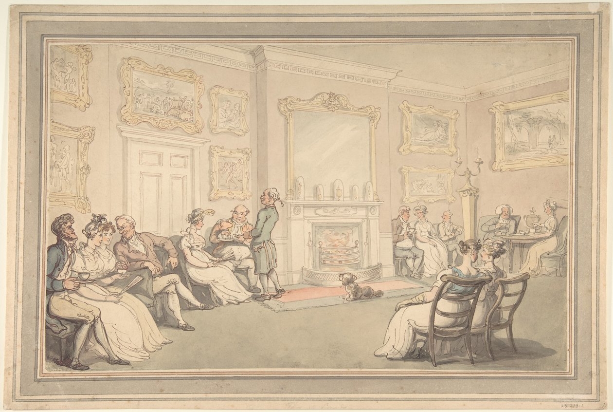 La reception da Thomas Rowlandson