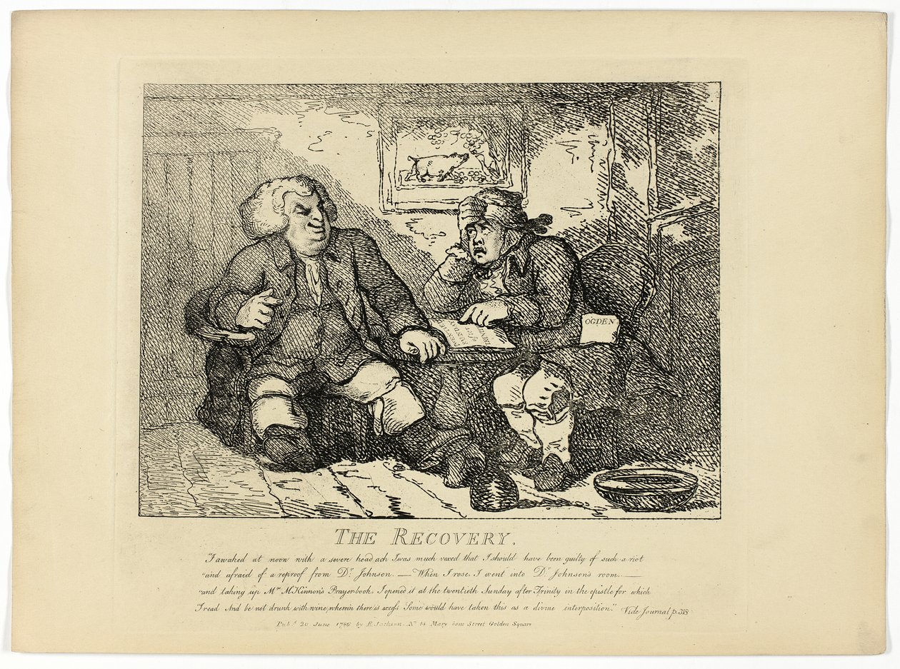 Il recupero, da Il giro delle Ebridi di Boswell da Thomas Rowlandson