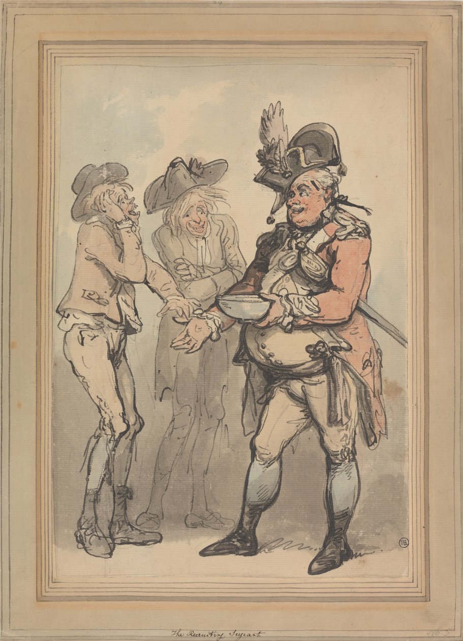 Il sergente addetto al reclutamento da Thomas Rowlandson