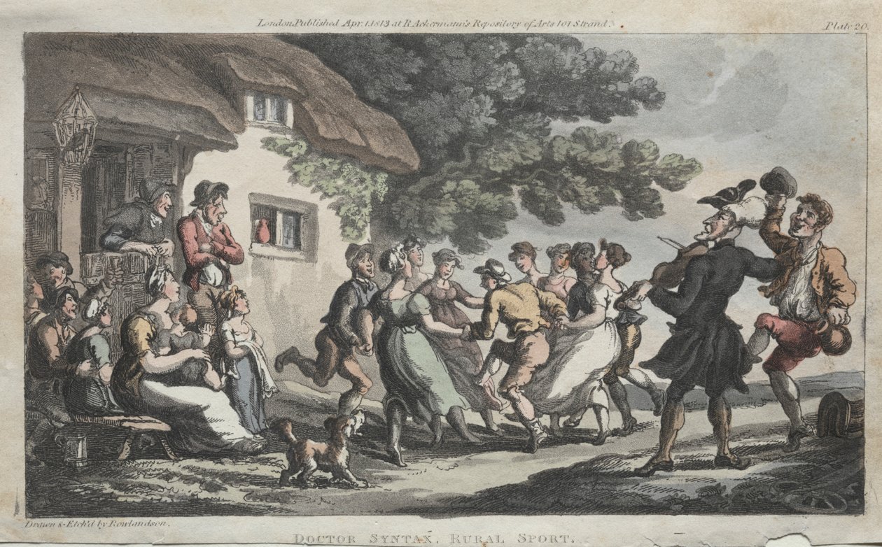 Il Rev. Dr. Syntax Sport rurale, 1813 da Thomas Rowlandson