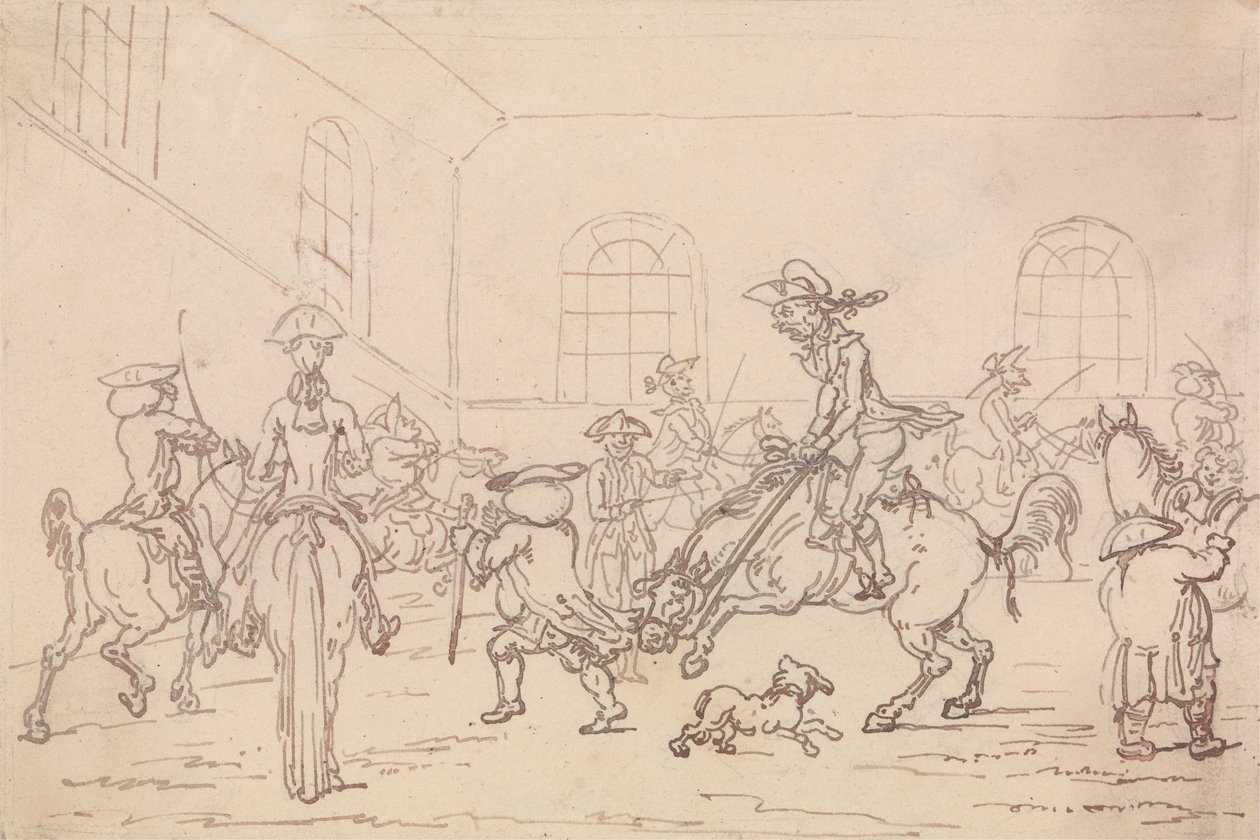 La Scuola di Equitazione da Thomas Rowlandson