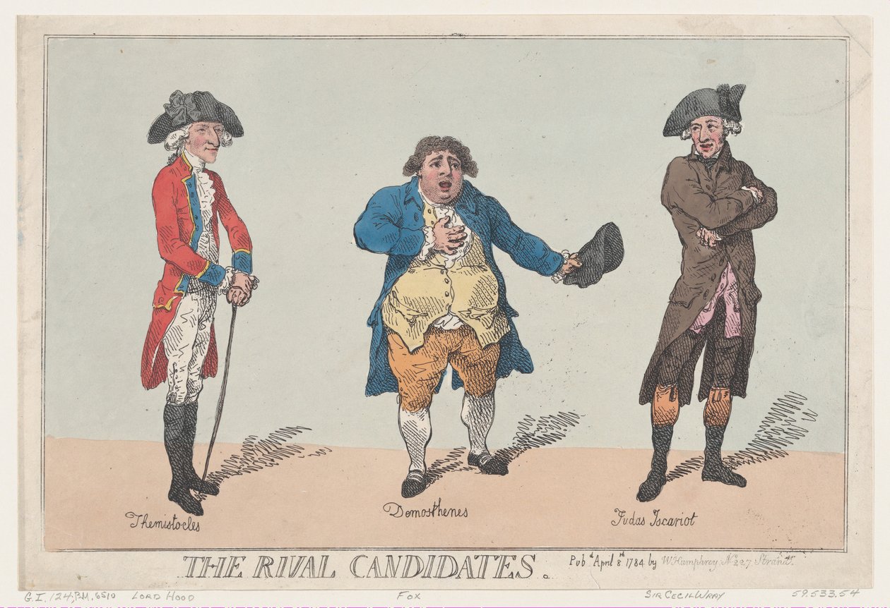 I candidati rivali da Thomas Rowlandson