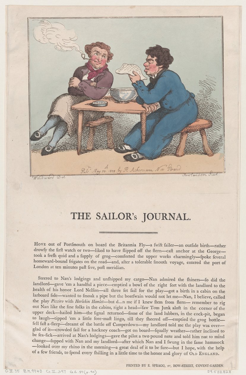 Il giornale del marinaio da Thomas Rowlandson
