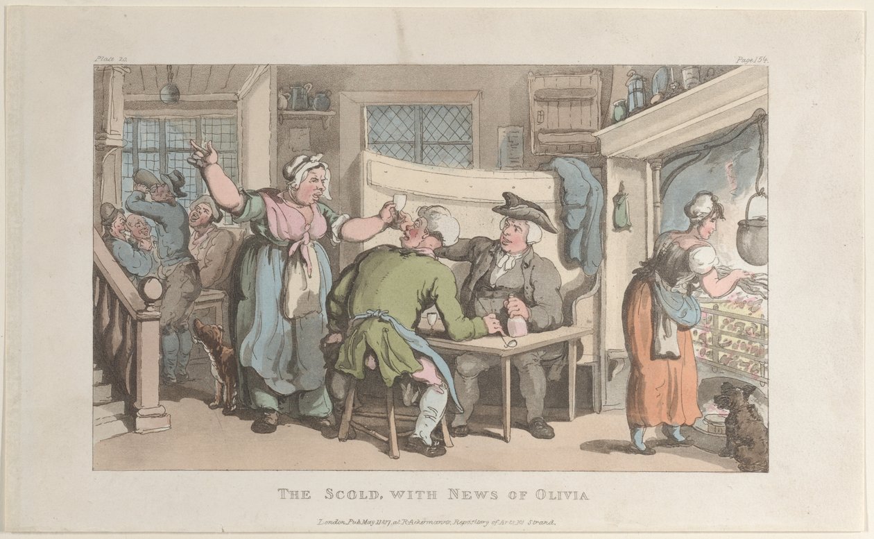 La bisbetica, con notizie di Olivia, dal Vicario di Wakefield da Thomas Rowlandson