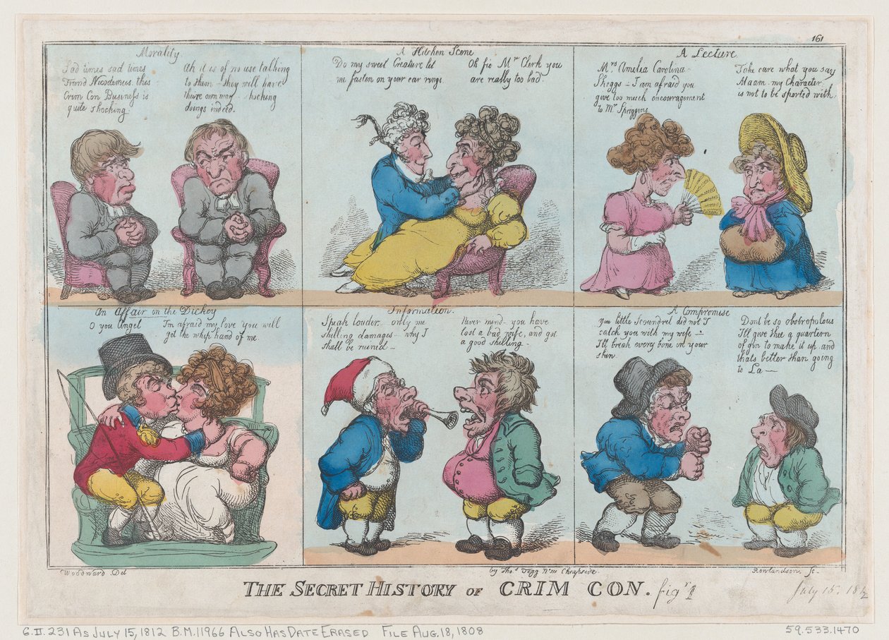 La storia segreta di Crim Con, Fig 1 da Thomas Rowlandson