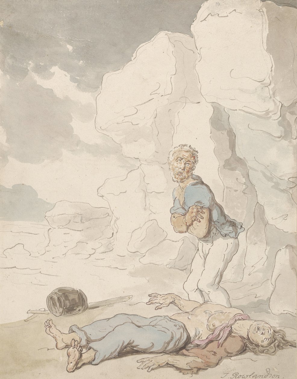 I marinai naufraghi da Thomas Rowlandson
