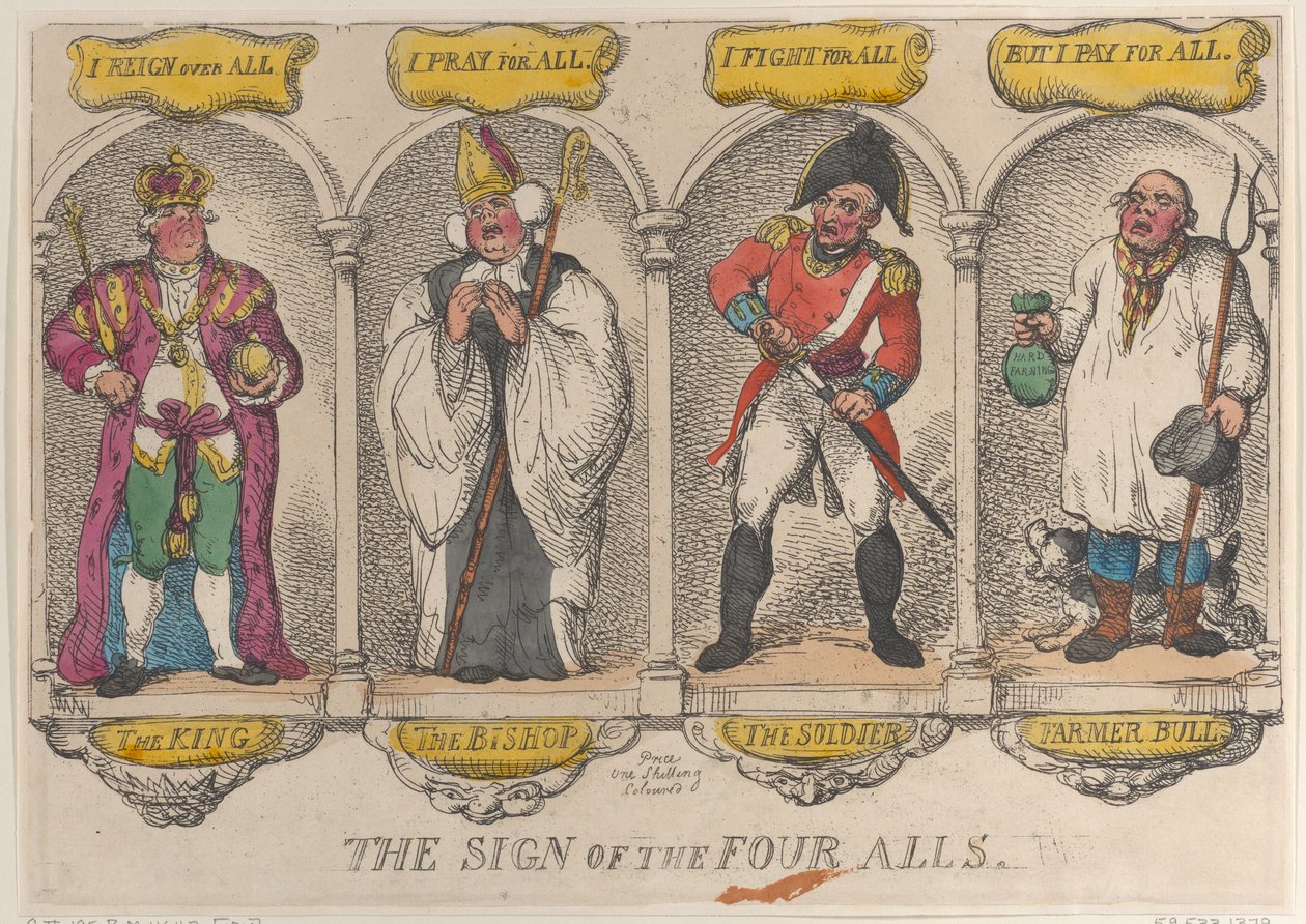 Il segno dei quattro tutti, 1810 da Thomas Rowlandson