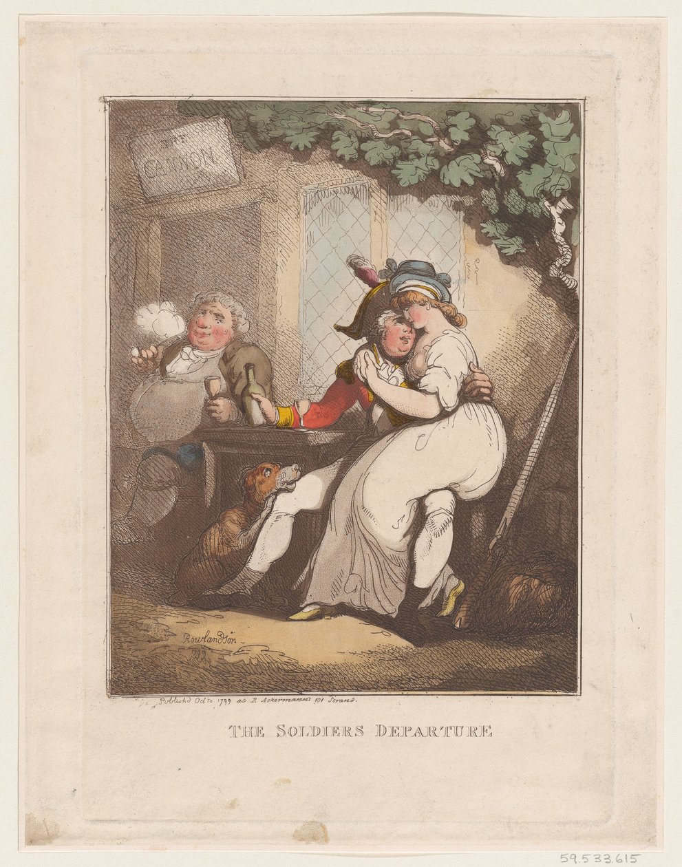 La partenza del soldato da Thomas Rowlandson